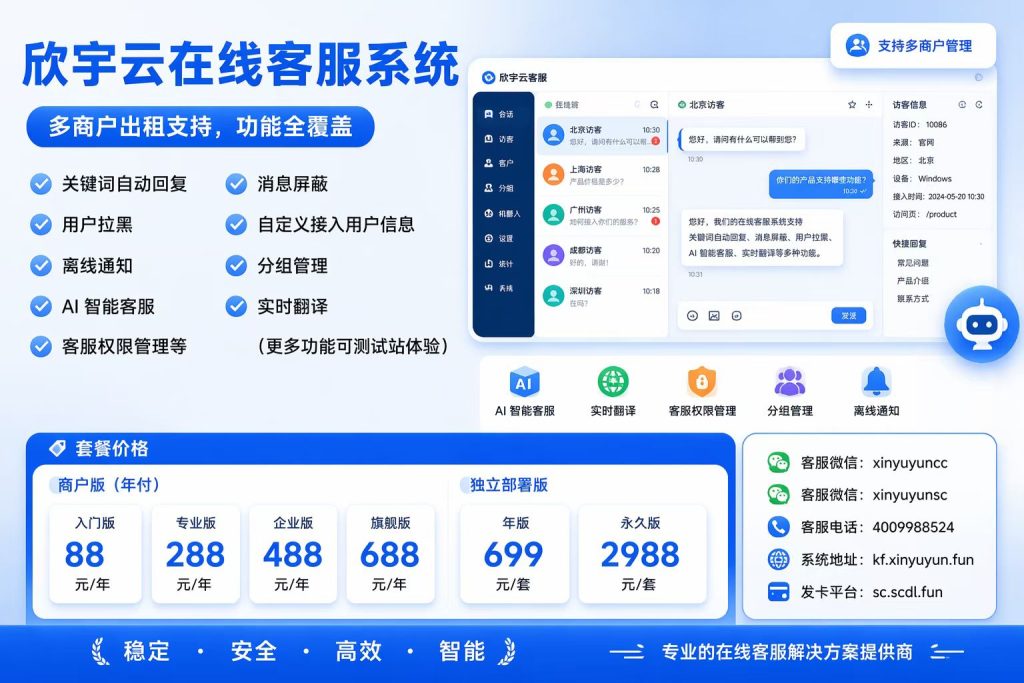 图片[1]-欣宇云在线客服系统：高效管理，智能沟通，助力企业腾飞-欣宇云博客