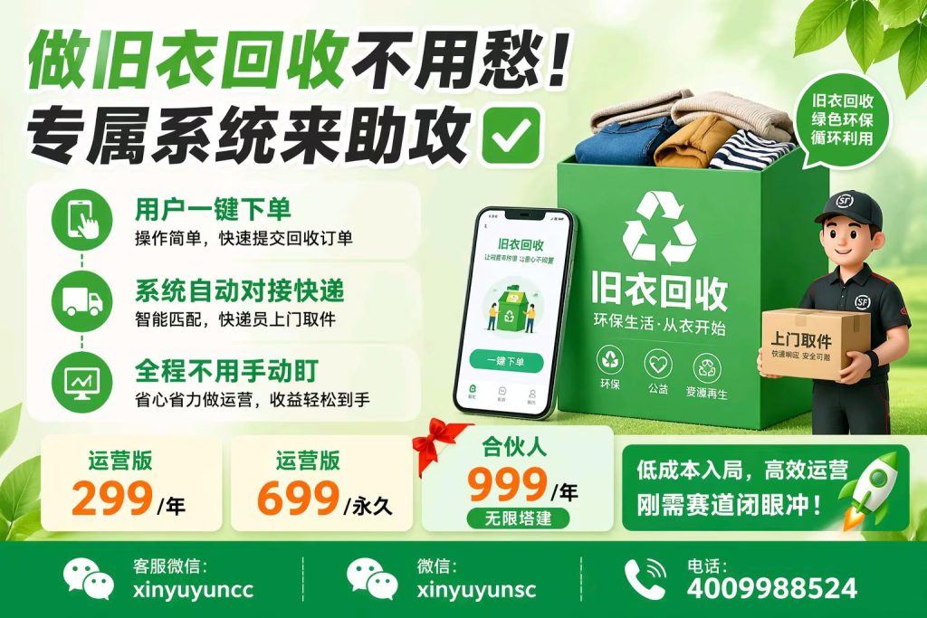 图片[2]-旧衣回收创业，这套系统让你躺着赚钱！-欣宇云博客
